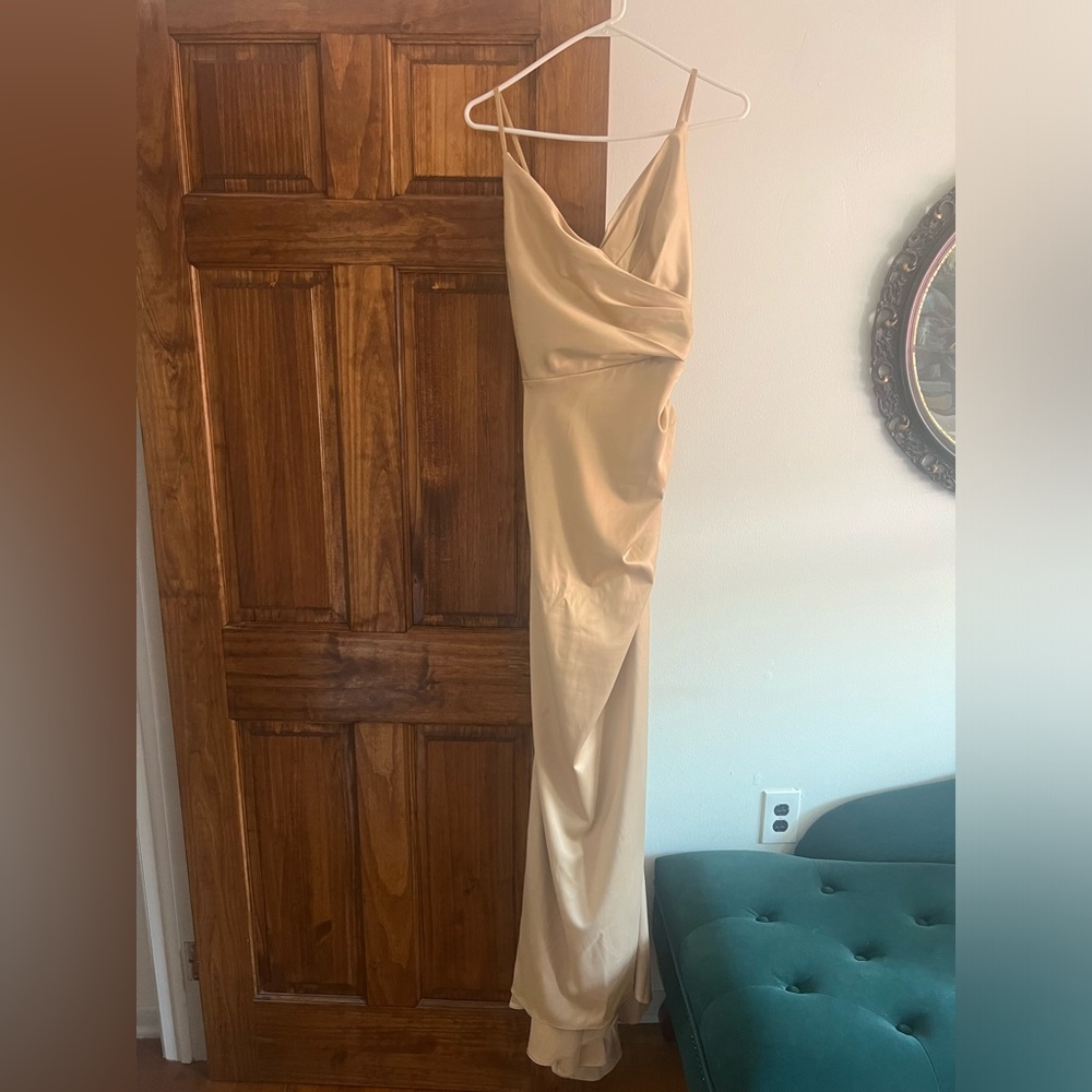David’s Bridal Galina Signature Dress in Golden